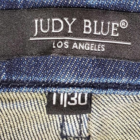 Judy Blue Jogger Jeans Women's 11/30 Dark Wash Blue High Rise Stretch 30 - Picture 6 of 11